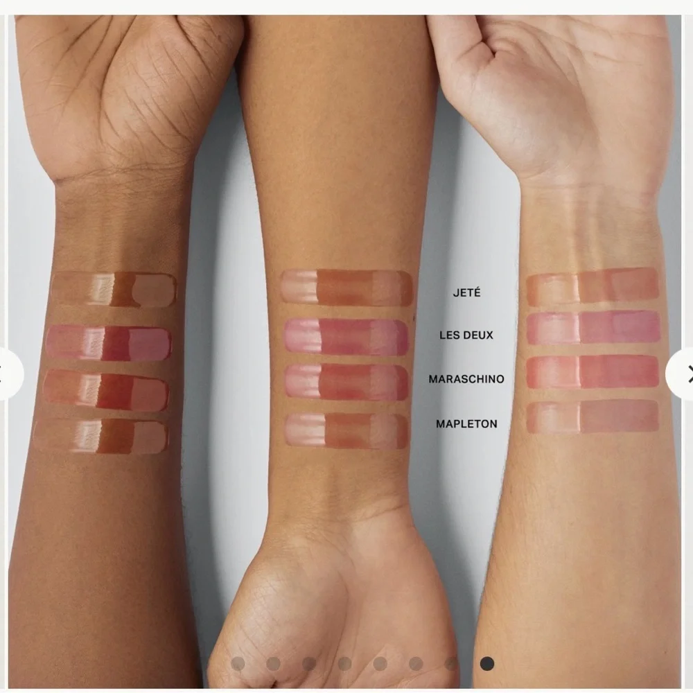 Merit LES DEUX Shade Slick Lip Gelee Gloss in Pink - Hydrating Sheer Shine